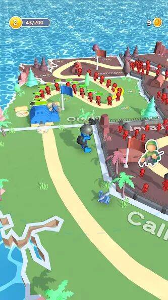 Скачать взломанную Fight For America: Country War [Мод меню] MOD apk на Андроид
