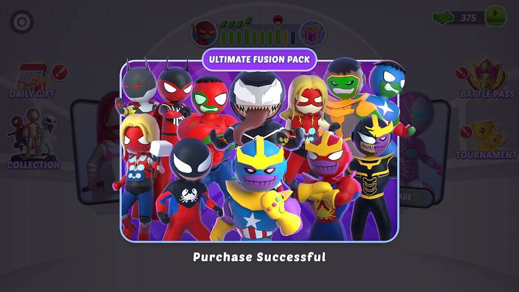 Скачать взломанную Stick Hero: Comic Superhero [Мод меню] MOD apk на Андроид