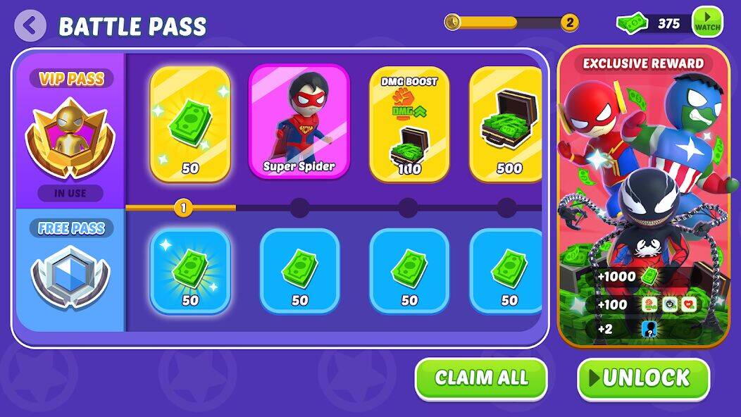 Скачать взломанную Stick Hero: Comic Superhero [Мод меню] MOD apk на Андроид