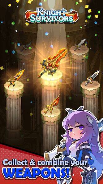 Скачать взломанную Knight Survivors [Много денег] MOD apk на Андроид