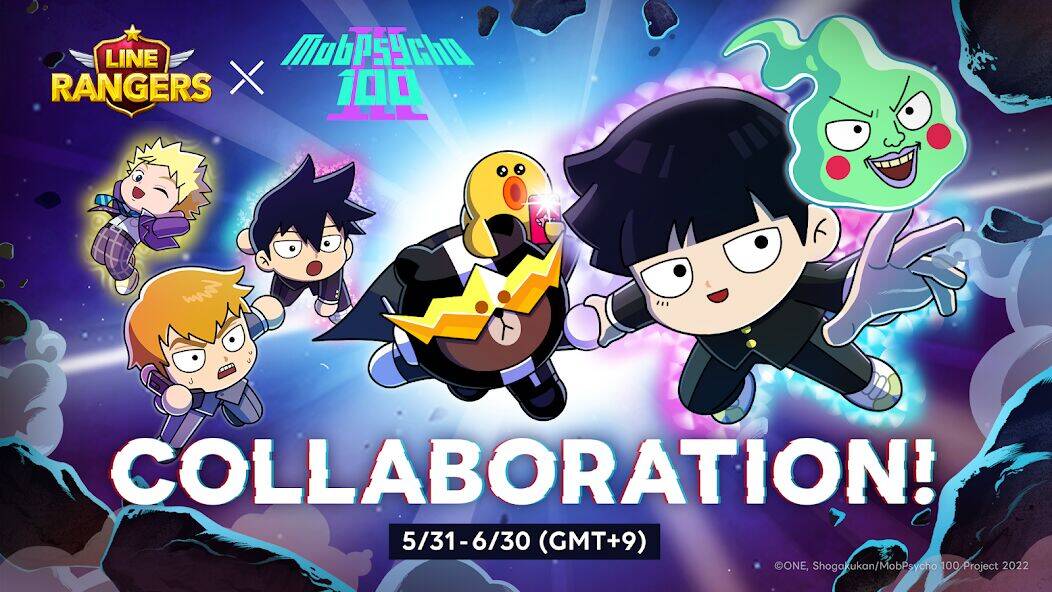 Скачать взломанную LINE Rangers & Mob Psycho 100! [Много денег] MOD apk на Андроид