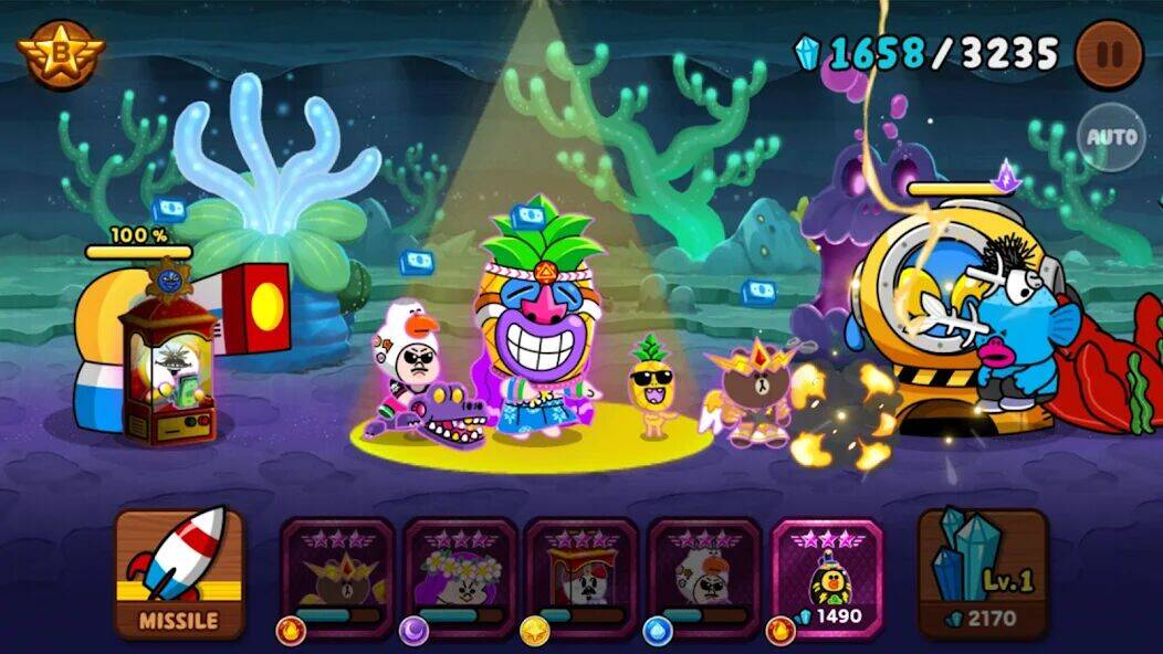 Скачать взломанную LINE Rangers & Mob Psycho 100! [Много денег] MOD apk на Андроид