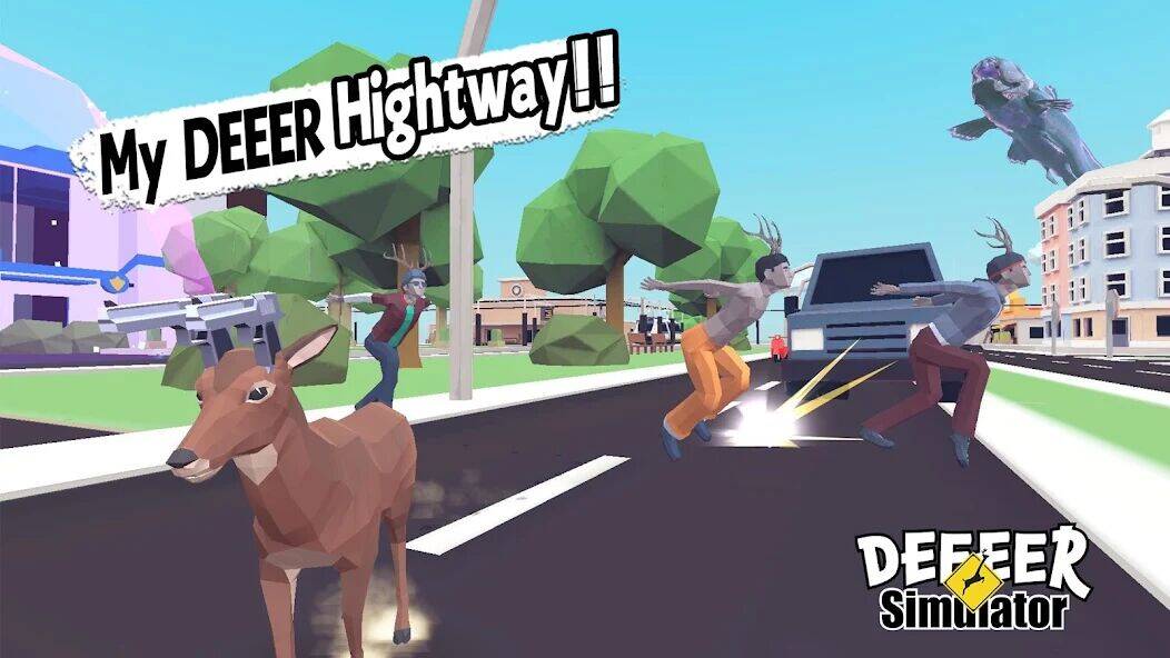 Скачать взломанную DEEEER Simulator:Modern World [Много монет] MOD apk на Андроид