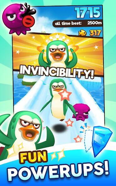 Скачать взломанную Super Penguins [Много монет] MOD apk на Андроид