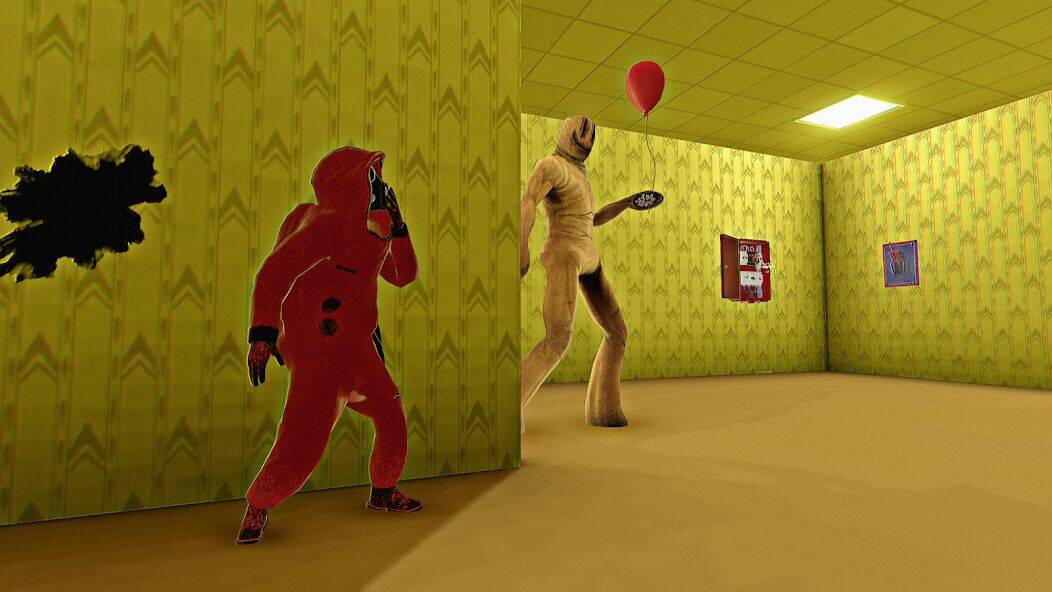 Скачать взломанную Hide in The Backrooms: Побег [Много денег] MOD apk на Андроид