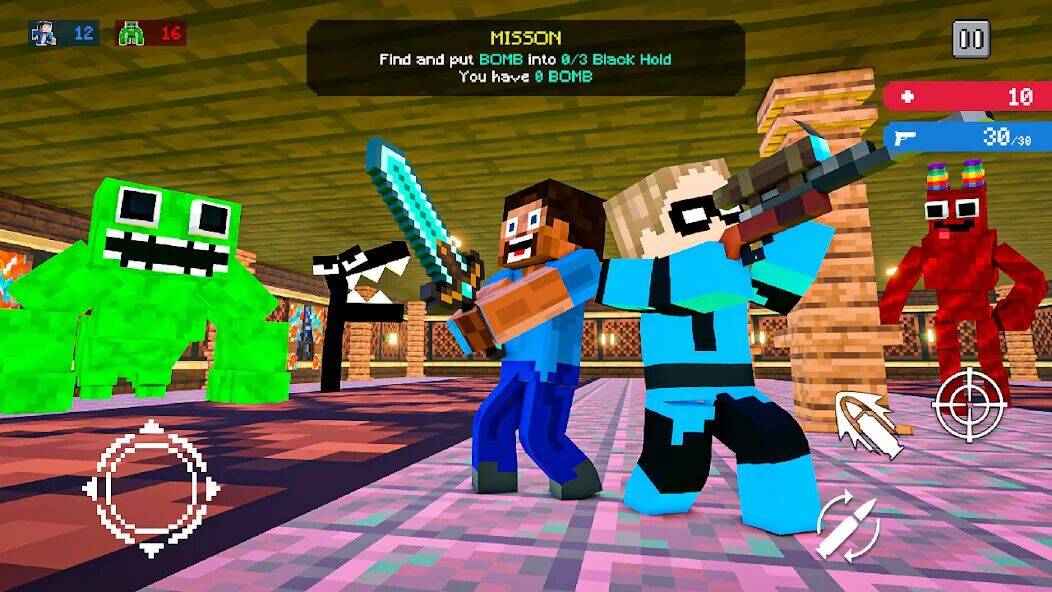 Скачать взломанную Craft Shooter FPS Battles [Много денег] MOD apk на Андроид