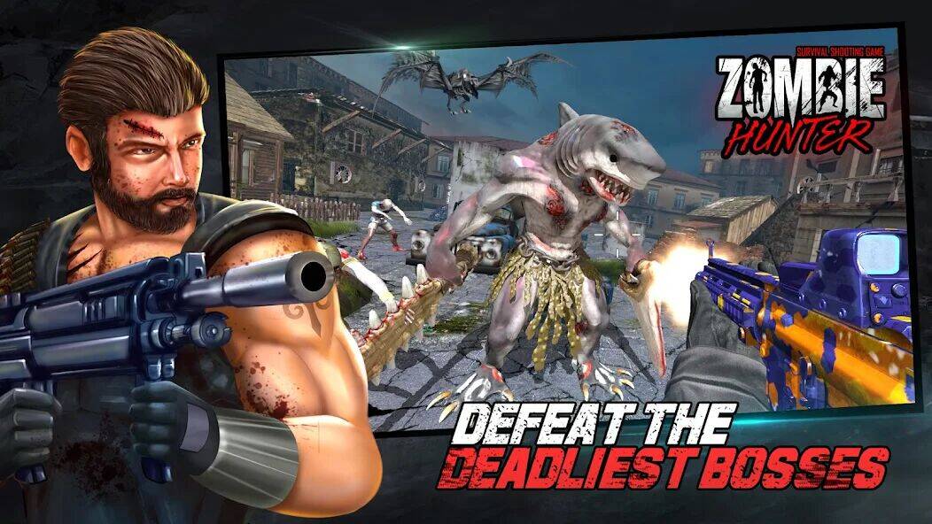 Скачать взломанную Zombie Hunter - Shooting Game [Мод меню] MOD apk на Андроид