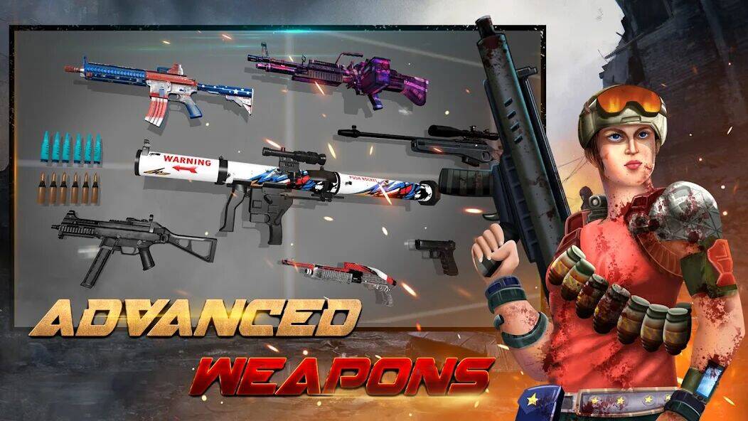 Скачать взломанную Zombie Hunter - Shooting Game [Мод меню] MOD apk на Андроид