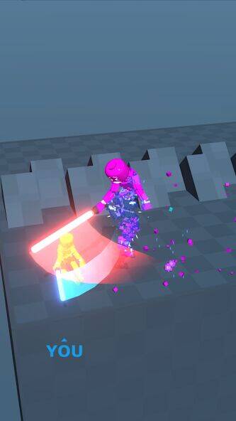Скачать взломанную Block Gladiator 3D: sword duel [Мод меню] MOD apk на Андроид