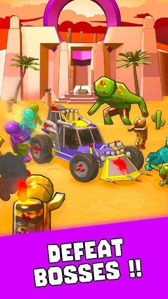 Скачать взломанную Tires & Fires: Zombie Survival [Много денег] MOD apk на Андроид