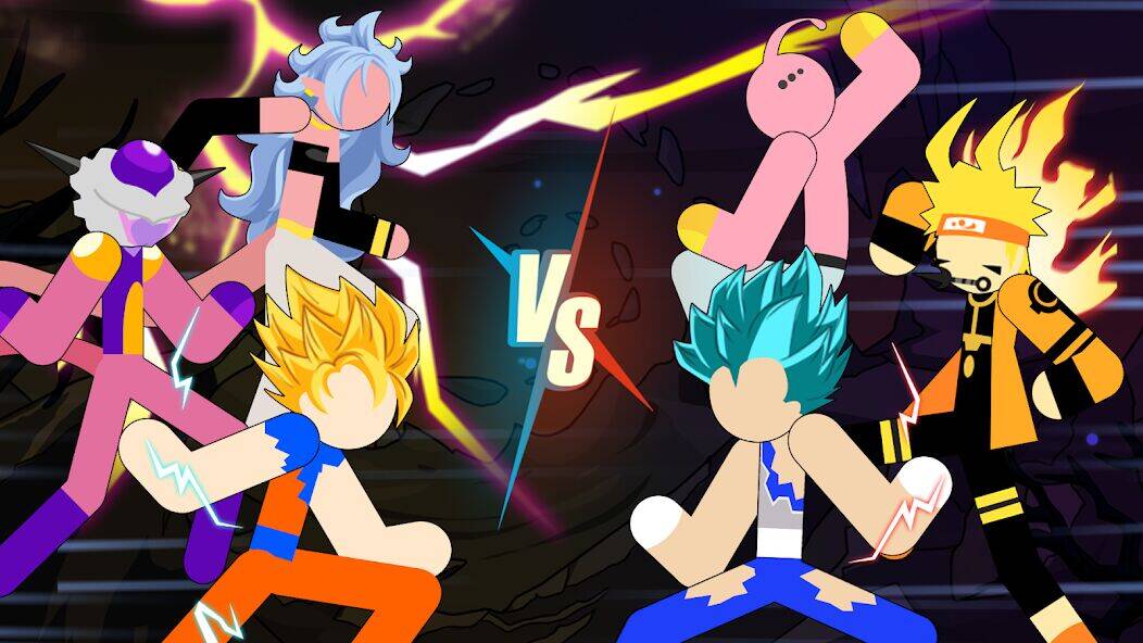 Скачать взломанную Stickman Dragon Fight - Super  [Много монет] MOD apk на Андроид