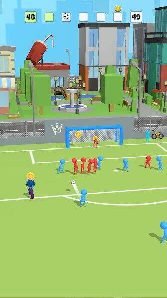 Скачать взломанную Super Goal - Стикмен Футбол [Много денег] MOD apk на Андроид