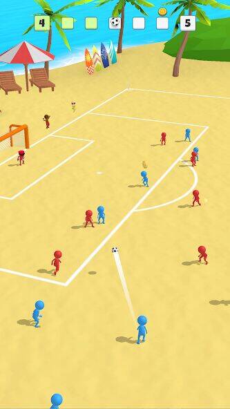 Скачать взломанную Super Goal - Стикмен Футбол [Много денег] MOD apk на Андроид