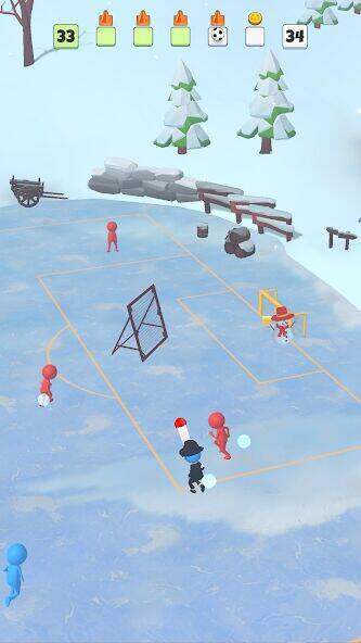 Скачать взломанную Super Goal - Стикмен Футбол [Много денег] MOD apk на Андроид