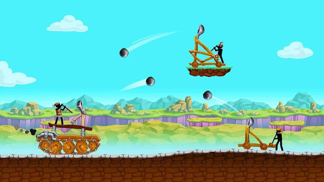 Скачать взломанную The Tank: Stick pocket hill [Много монет] MOD apk на Андроид