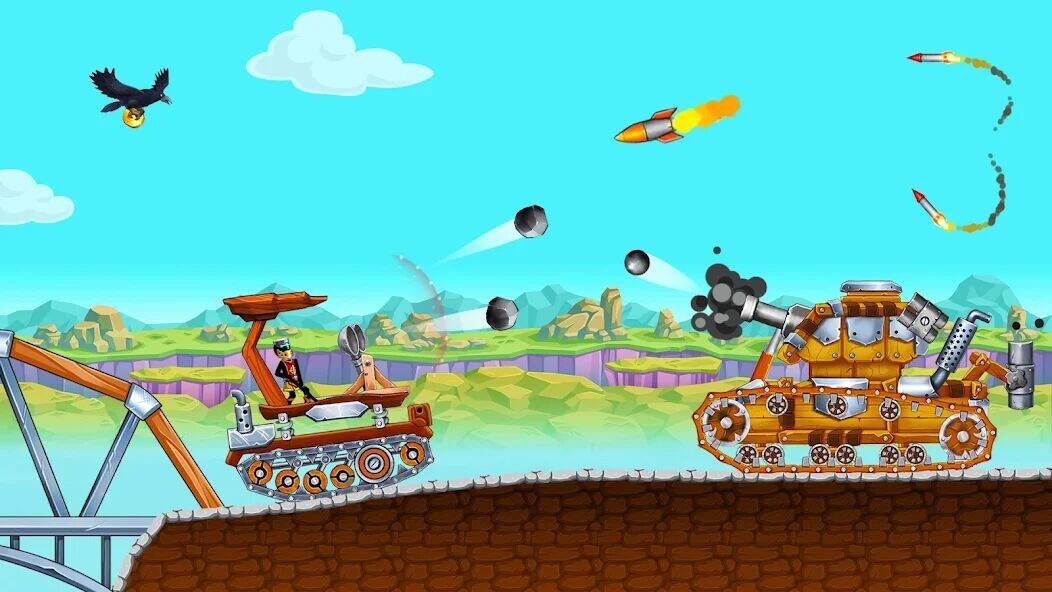 Скачать взломанную The Tank: Stick pocket hill [Много монет] MOD apk на Андроид
