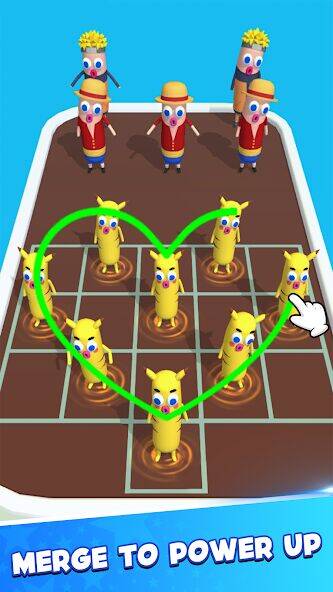 Скачать взломанную Merge Master: Monster Run 3D [Много денег] MOD apk на Андроид