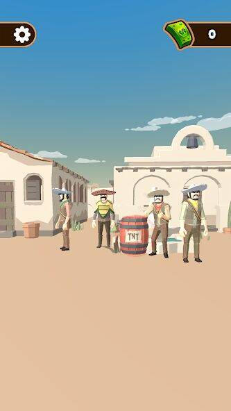 Скачать взломанную Western Cowboy: Shooting Game [Много денег] MOD apk на Андроид