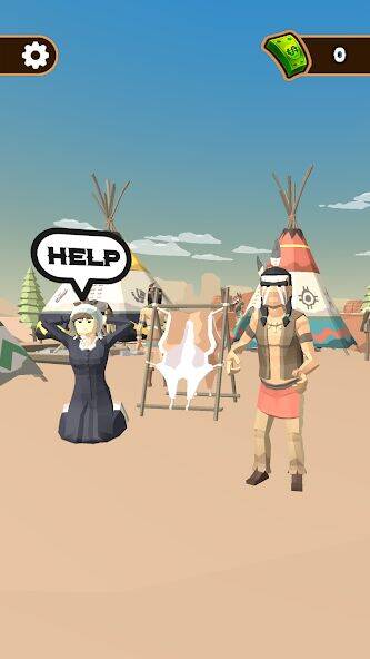 Скачать взломанную Western Cowboy: Shooting Game [Много денег] MOD apk на Андроид