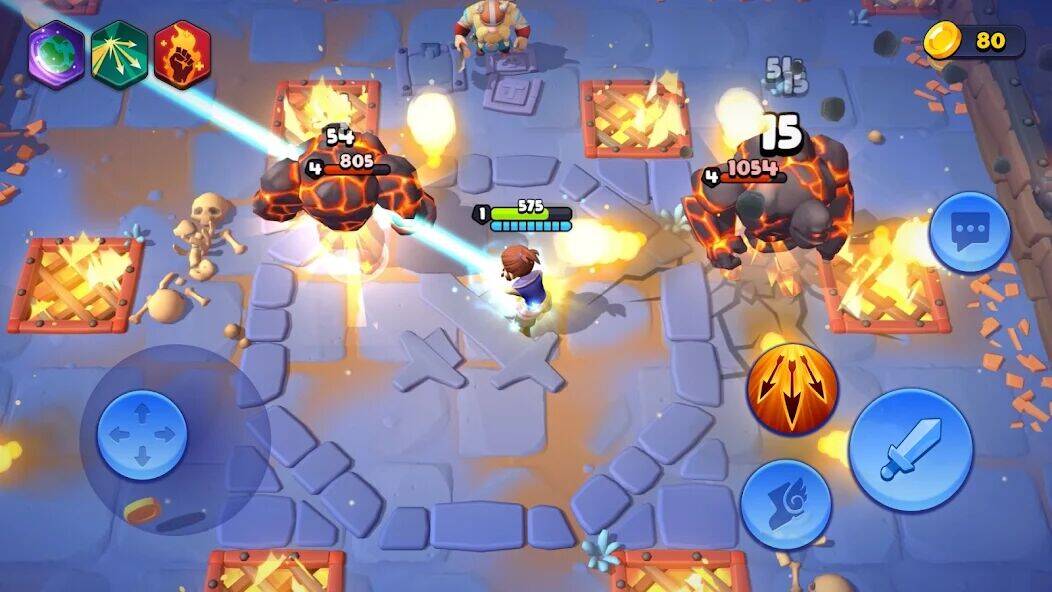 Скачать взломанную Loot Heroes: Fantasy co-op RPG [Мод меню] MOD apk на Андроид