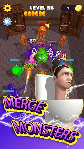 Скачать взломанную Bambam Monster Vs 100 Doors [Мод меню] MOD apk на Андроид