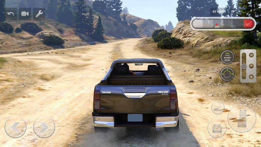 Скачать взломанную Toyota Hilux 4x4 Mountain Ride [Бесплатные покупки] MOD apk на Андроид