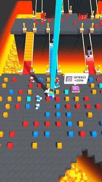 Скачать взломанную Craft Bridge Race [Много денег] MOD apk на Андроид