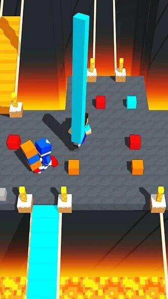Скачать взломанную Craft Bridge Race [Много денег] MOD apk на Андроид