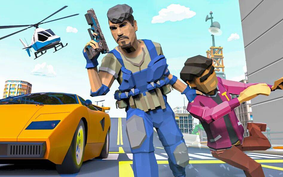 Скачать взломанную Gangster Car Theft Wars Games [Мод меню] MOD apk на Андроид