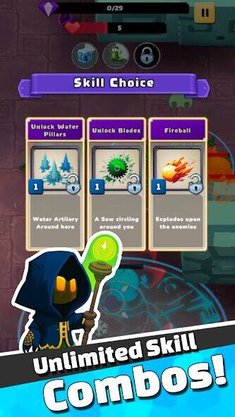 Скачать взломанную Dungeon Survivor [Бесплатные покупки] MOD apk на Андроид