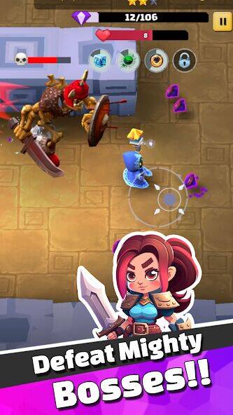 Скачать взломанную Dungeon Survivor [Бесплатные покупки] MOD apk на Андроид