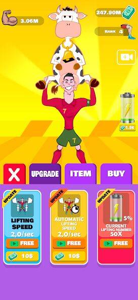 Скачать взломанную Training Ronaldo [Много денег] MOD apk на Андроид
