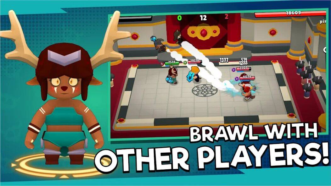 Скачать взломанную Hybrid Clash: Crazy Brawl [Много монет] MOD apk на Андроид