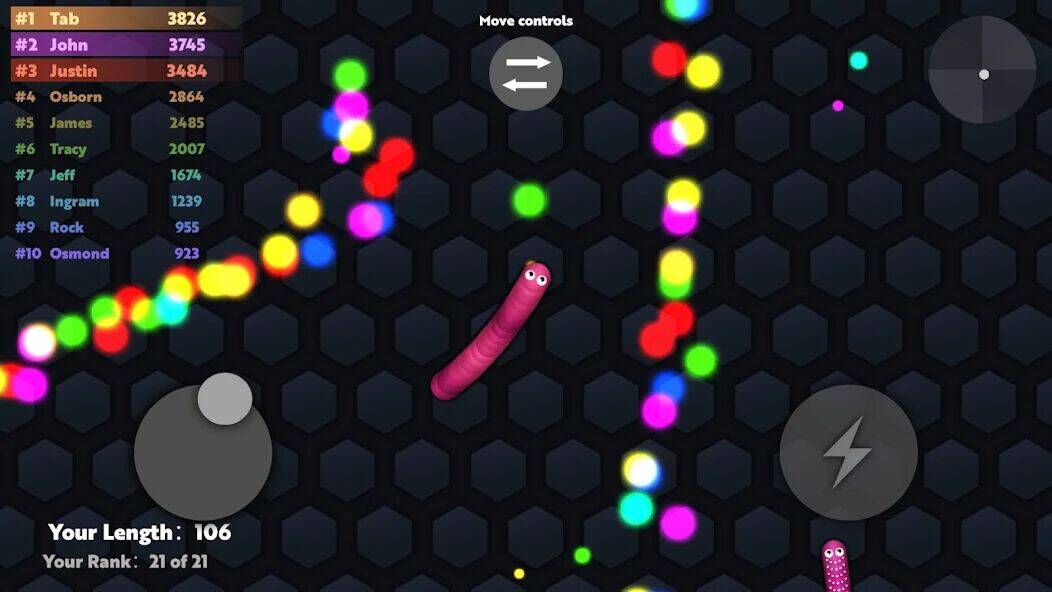 Скачать взломанную Slide.io - Голодная змейка [Много денег] MOD apk на Андроид