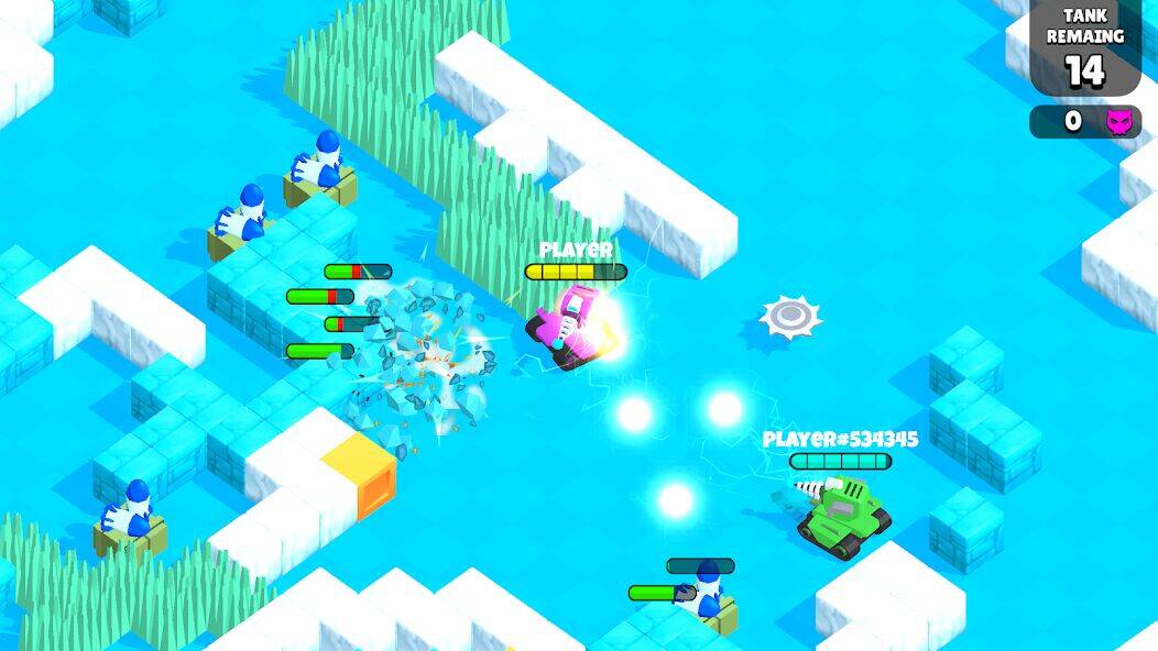 Скачать взломанную Tank Battle IO [Мод меню] MOD apk на Андроид