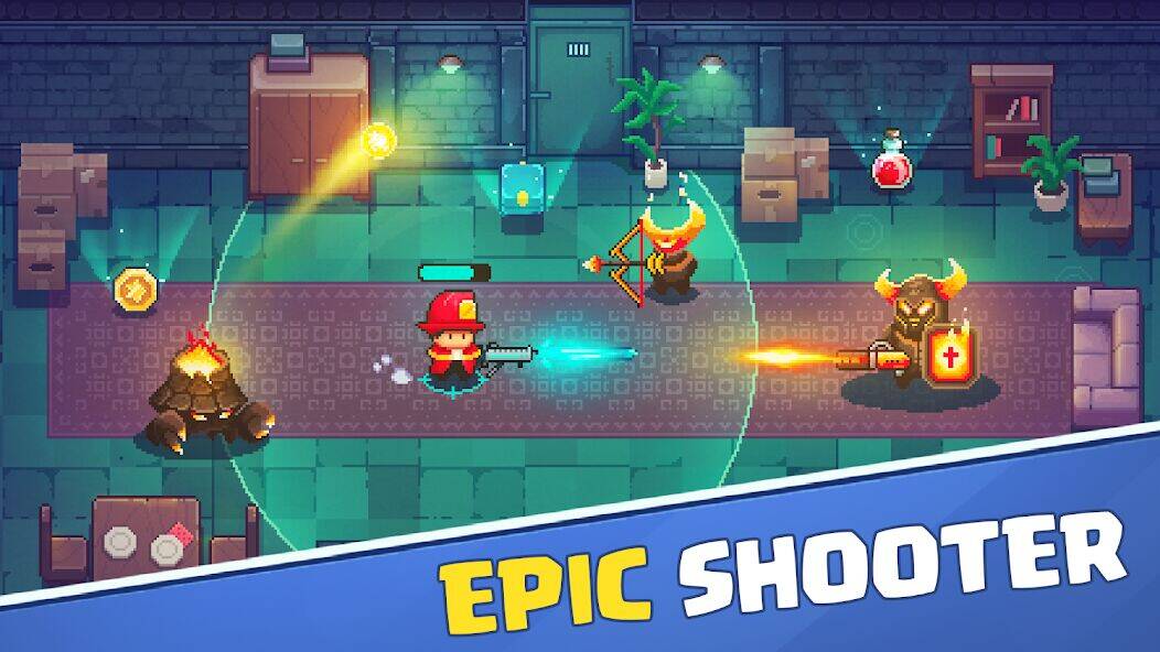 Скачать взломанную Пожарник: пиксельный шутер [Мод меню] MOD apk на Андроид