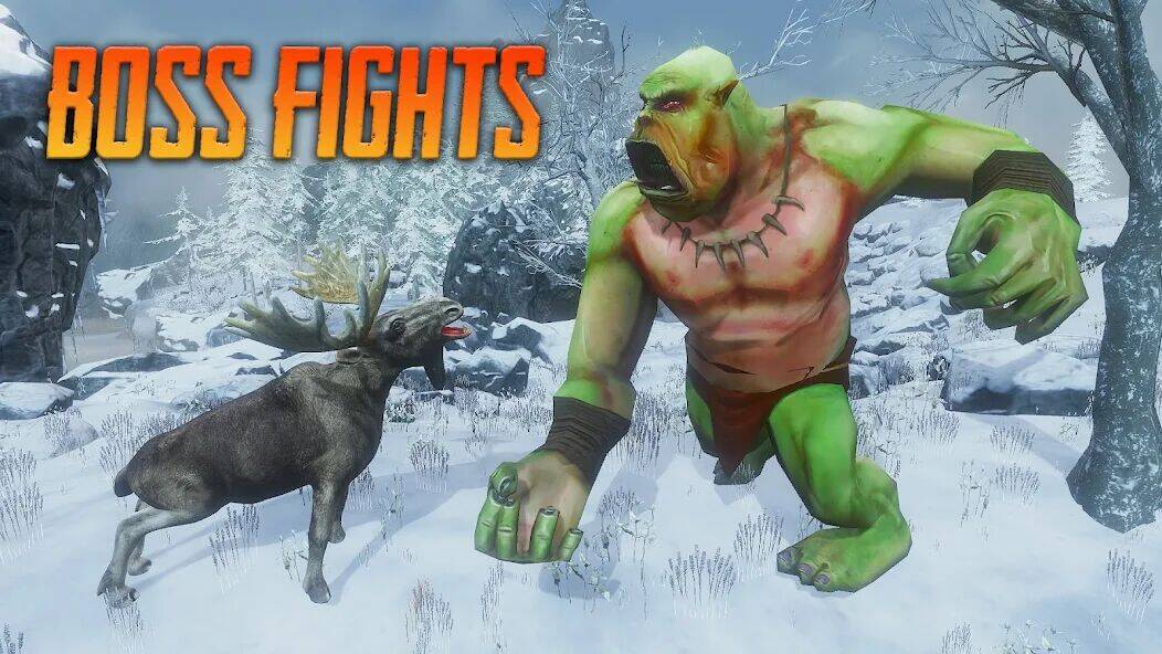 Скачать взломанную The Moose - Animal Simulator [Много монет] MOD apk на Андроид