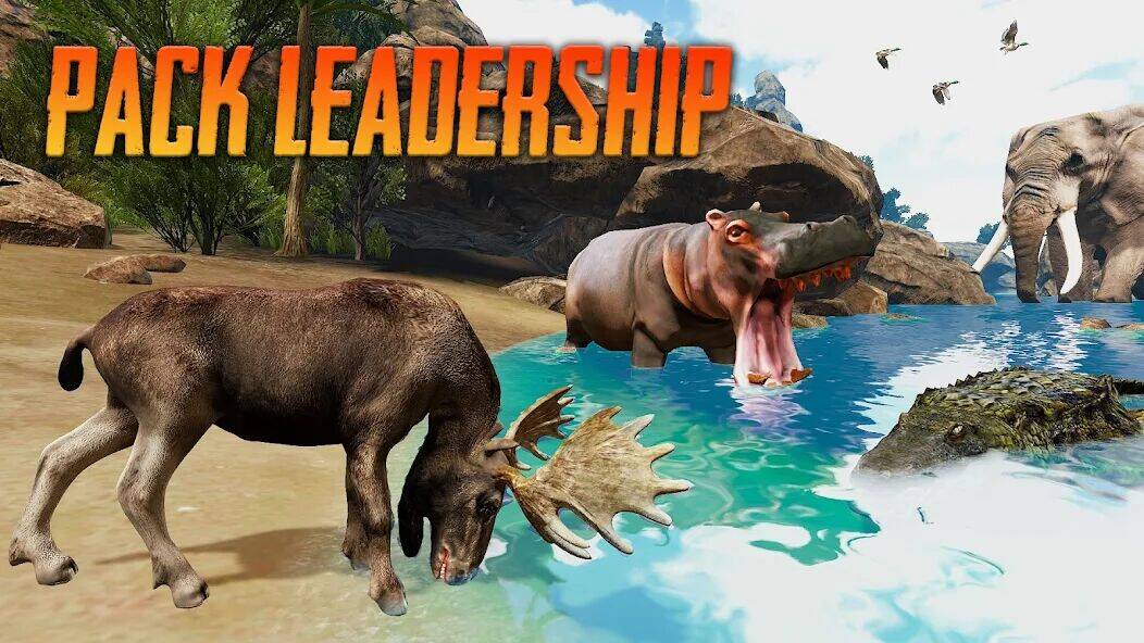 Скачать взломанную The Moose - Animal Simulator [Много монет] MOD apk на Андроид