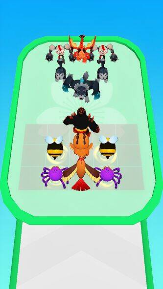 Скачать взломанную Merge Run Pocketmon 3D Battle [Много монет] MOD apk на Андроид
