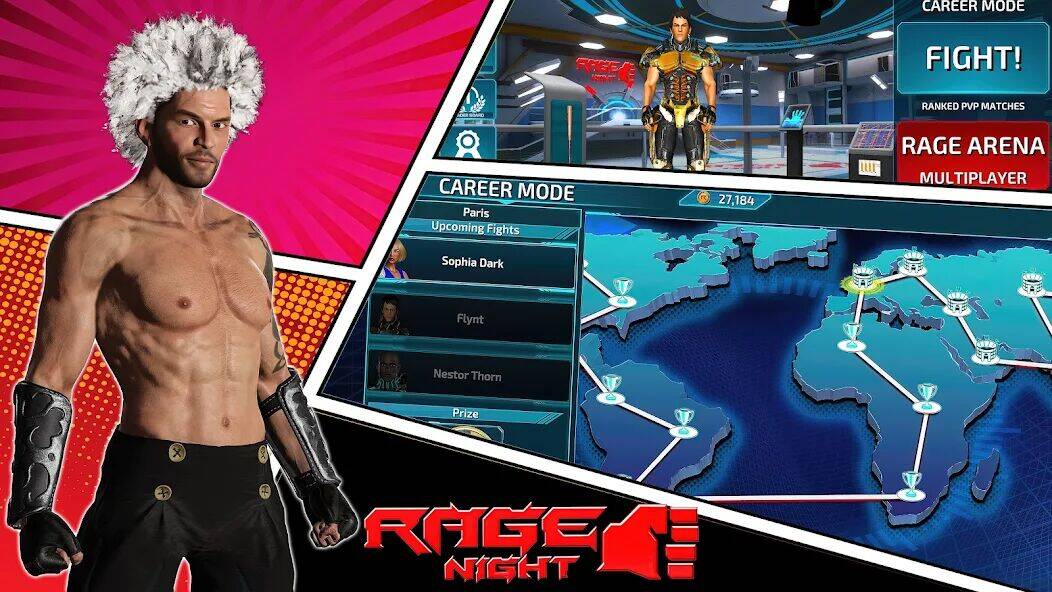 Скачать взломанную Rage Night [Много монет] MOD apk на Андроид