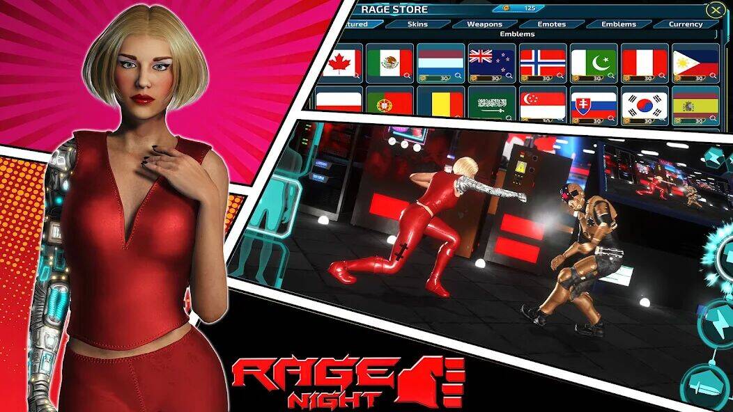 Скачать взломанную Rage Night [Много монет] MOD apk на Андроид