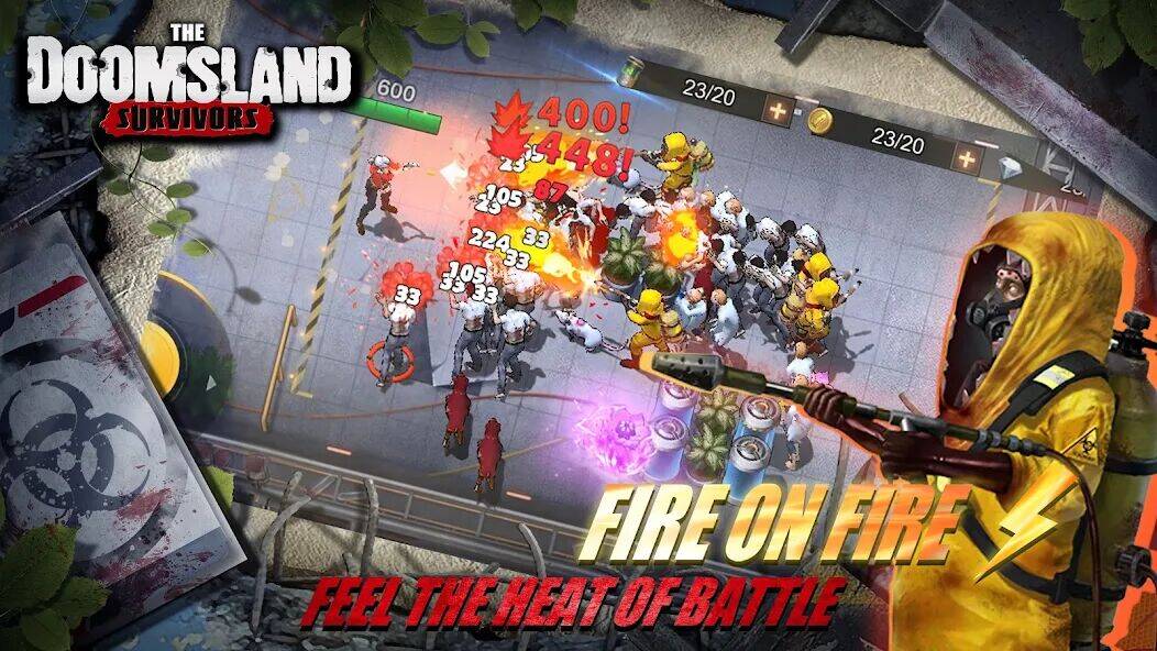 Скачать взломанную The Doomsland: Survivors [Много денег] MOD apk на Андроид