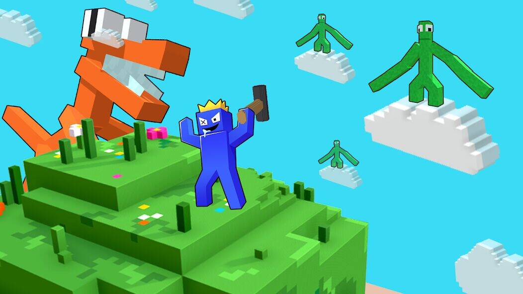 Скачать взломанную 100 Days Rainbow Survival MCPE [Много денег] MOD apk на Андроид