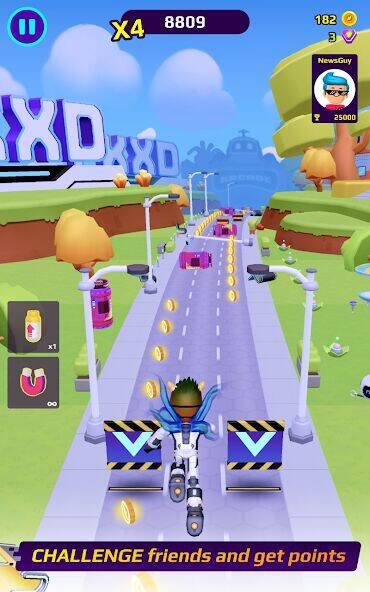 Скачать взломанную PKXD Runner [Много денег] MOD apk на Андроид