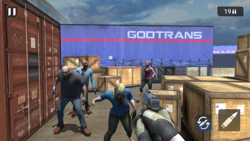 Скачать взломанную Zombie Apocalypse: Shootout [Много монет] MOD apk на Андроид