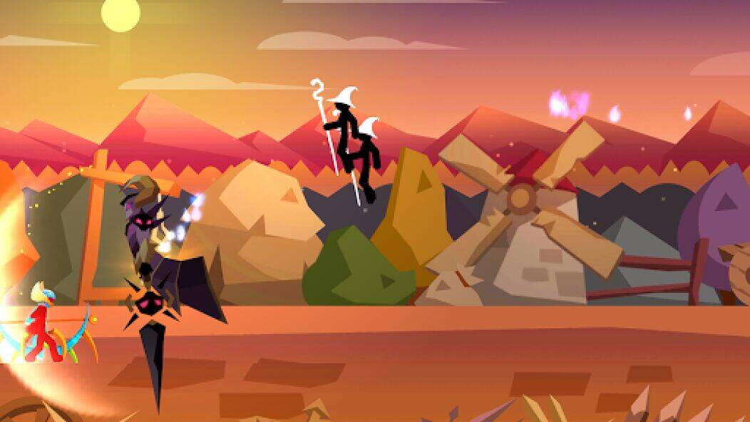 Скачать взломанную Stick Fight: Shadow Archer [Много монет] MOD apk на Андроид