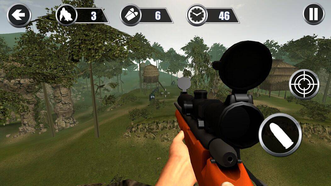 Скачать взломанную Gorilla Hunter: Охотничьи игры [Много монет] MOD apk на Андроид
