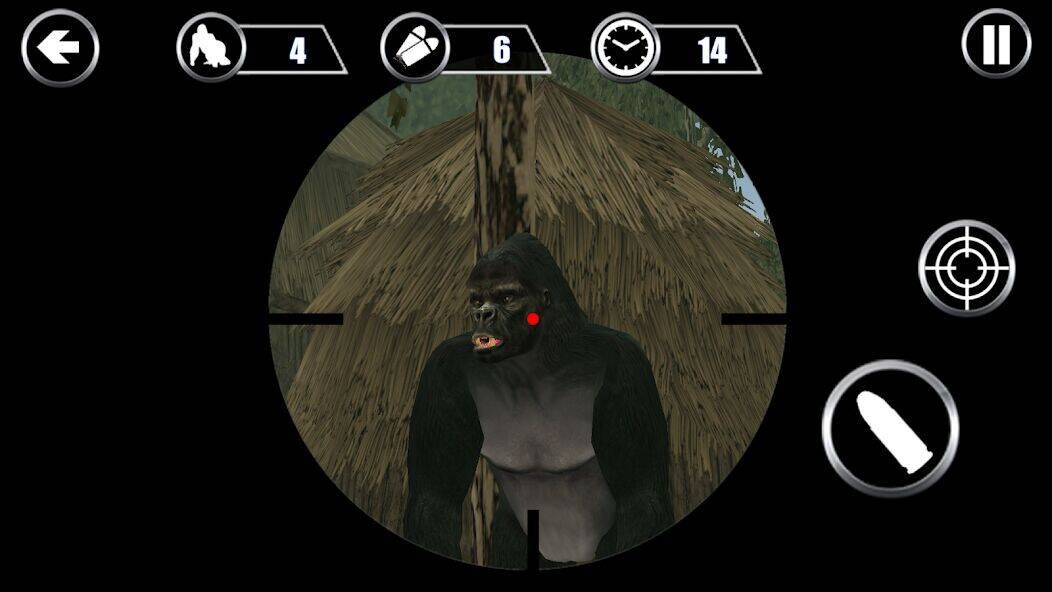 Скачать взломанную Gorilla Hunter: Охотничьи игры [Много монет] MOD apk на Андроид