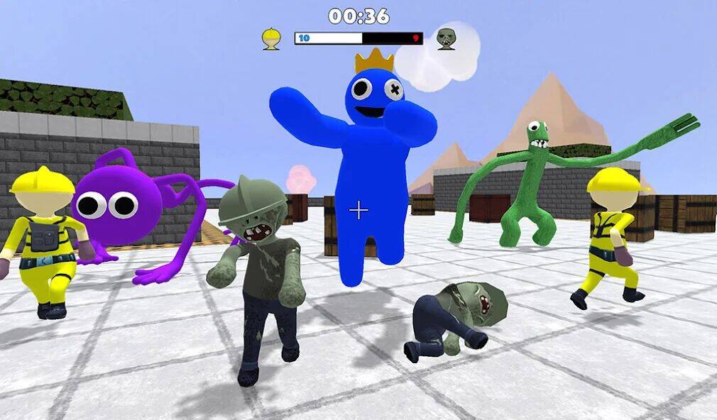 Скачать взломанную Blue Survival: Hide N Seek [Бесплатные покупки] MOD apk на Андроид