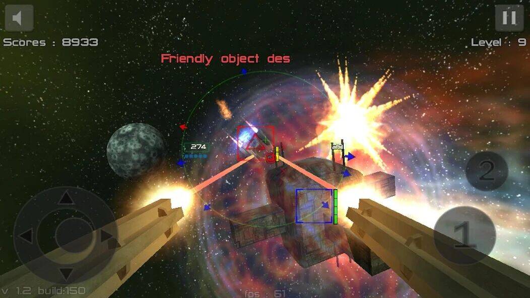 Скачать взломанную Gunner FreeSpace Defender Lite [Мод меню] MOD apk на Андроид
